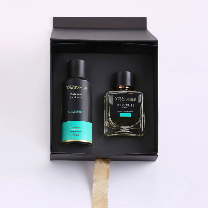 Gift Set For Men- Memories 100 ML Perfume + Memories 150 ML Deodorant