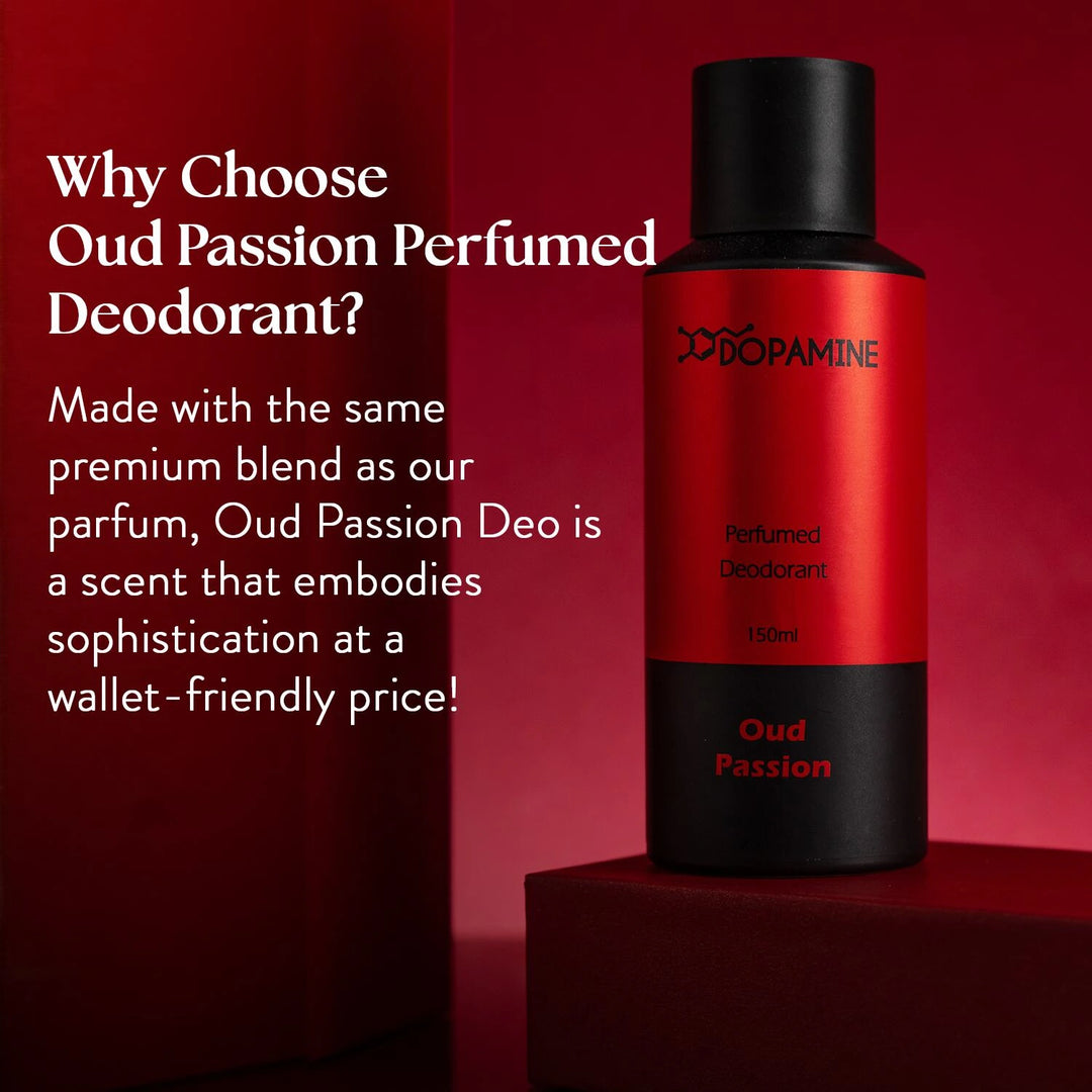 Dopamine Oud Passion Deo | Long Lasting Deodorant with Lavender Notes | deo for Date Nights | 150 ML
