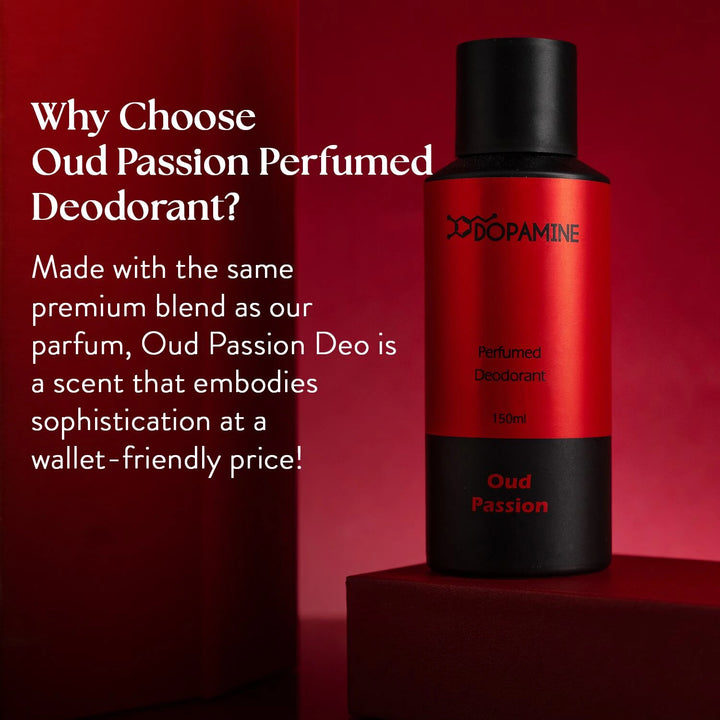 Dopamine Oud Passion Deo | Long Lasting Deodorant with Lavender Notes | deo for Date Nights | 150 ML